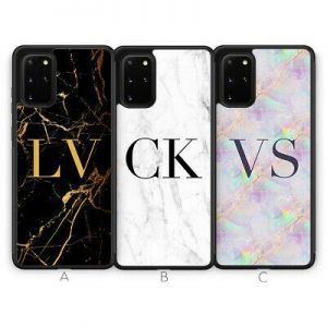 DB. Electronics כיסויים לפאלפון Personalised Marble Monogram Phone Case for Samsung Galaxy S20 Plus Ultra S10 S9