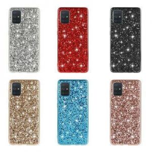 For Samsung Galaxy S20 S10 Plus S9 Note Glitter Bling Soft Phone Back Case Cover
