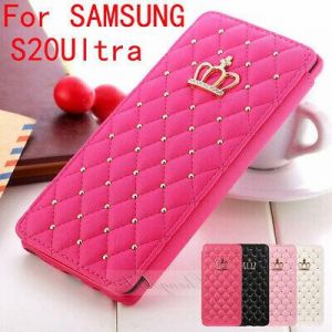 Crown Diamond Bling Wallet Flip Leather Case Samsung Galaxy Note 10 S20  Plus