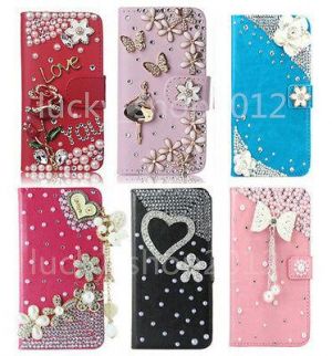 DB. Electronics כיסויים לפאלפון 3D Luxury Bling Diamond Leather Flip Wallet Case Cover for Samsung Note 20 S20+